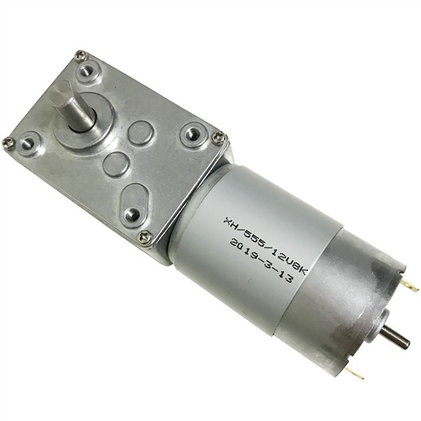 12V 24V High Torque High RPM High Power DC Worm Gear Motors in DC Motor with 12 To 470RPM Self Locking Adjustable Speed Reversed