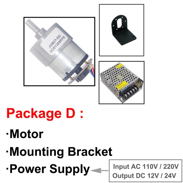 12V Electric Micro DC Geared Motor Encoder 6V 12 Volt Low RPM 7 To 1590RPM Adjustable Speed Reversed High Torque Mini DC Motors