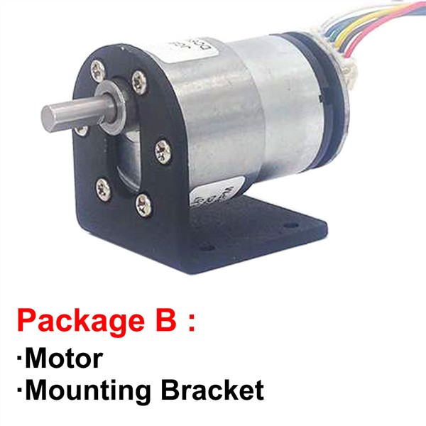 12V Electric Micro DC Geared Motor Encoder 6V 12 Volt Low RPM 7 To 1590RPM Adjustable Speed Reversed High Torque Mini DC Motors