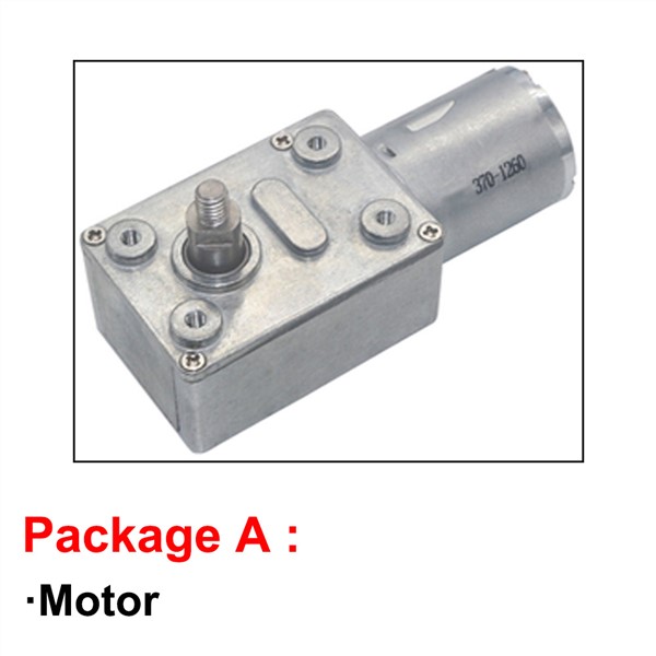 Micro 6V 12V 24V DC Worm Geared Motor 8MM M5 Shaft Low RPM 6 To 150RPM 12V DC High Torque Motors Self Locking Adjustable Speed