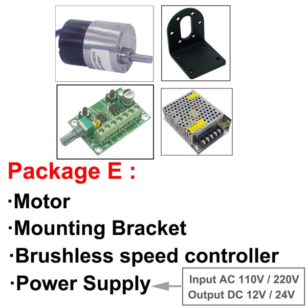 Long Life Mini Micro 12V 24V Brushless DC Geared Motor 7-960RPM High Torque BLDC Motor In DC Motor with Reversed Signal Feedback