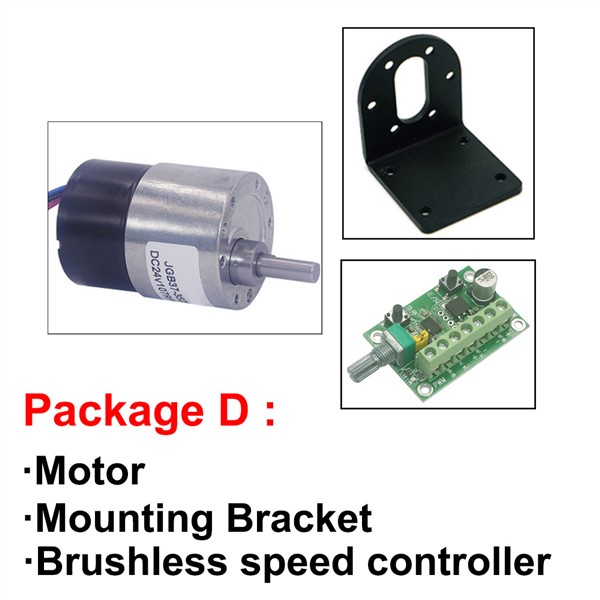 Long Life Mini Micro 12V 24V Brushless DC Geared Motor 7-960RPM High Torque BLDC Motor In DC Motor with Reversed Signal Feedback