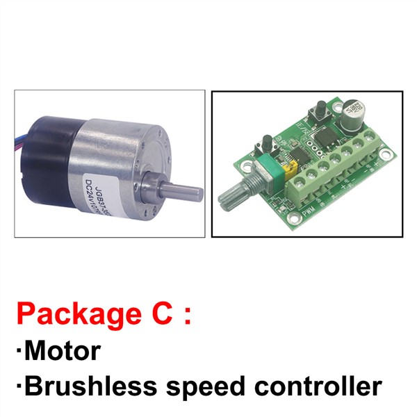 Long Life Mini Micro 12V 24V Brushless DC Geared Motor 7-960RPM High Torque BLDC Motor In DC Motor with Reversed Signal Feedback