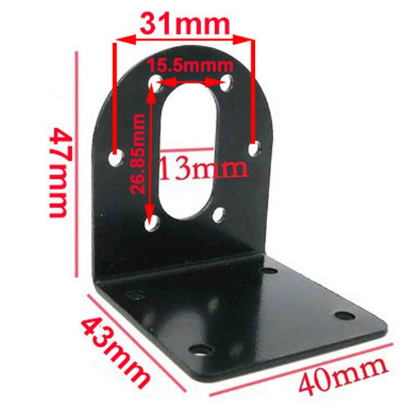 Electric DC Motor Metal Mounting Bracket Fixed Bracket Use for DC Geared Motor 37MM Diameter Gearbox Model Toy Car Accessories