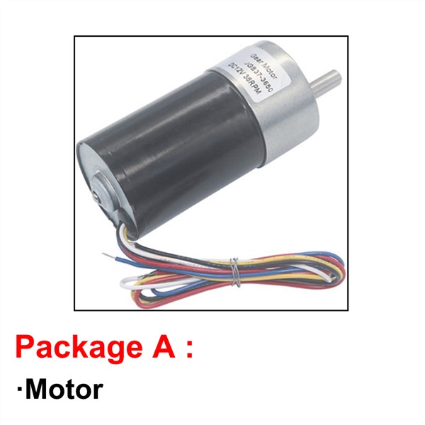 Long Life Brushless 12V 24V DC Geared Motor High Torque 35KG 5-1270RPM with Metal Gears Low Noise Reversed Signal Feedback