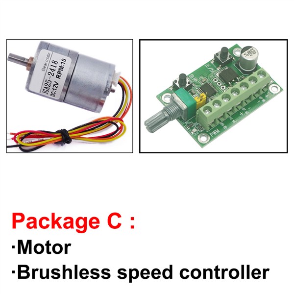 Mini Micro 12V 24V Brushless DC Geared Motor Low RPM To High Speed 8.5 To 1977RPM Electric BLDC Motor 12V for Smart Device