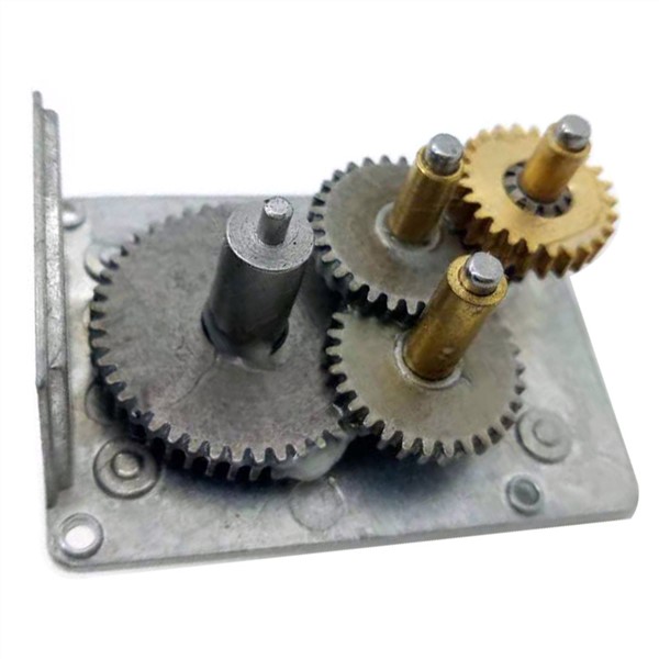 Worm Gearbox with Reduction Ratio 1:40/1:65/1:90/1:150/1:260/1:340/1:600/1:1000 Metal Gears Use for DC Worm Geared Motor