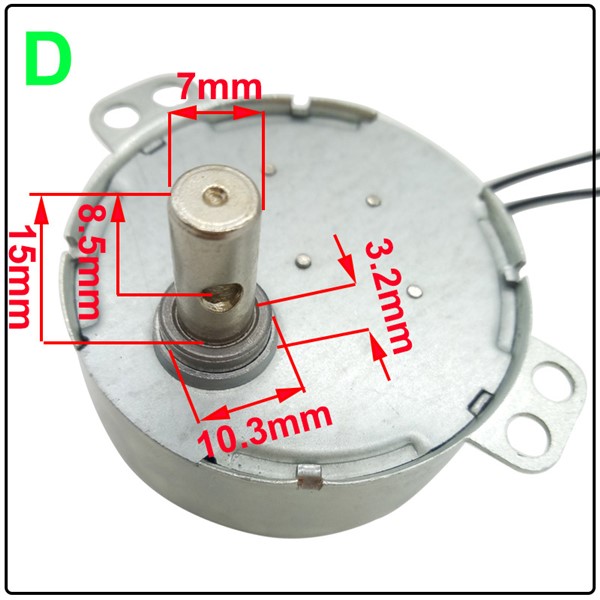 Permanent Magnet Synchronous Motor 4W Microwave Fan in AC Motor 5V/6V9V/12V/24V/110V-127V/220V-240V for Microwave Oven Parts