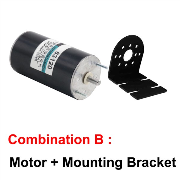 Micro Permanent Magnet 12V 24V 180W DC High Speed Motors 2000/4000RPM Adjustable Speed Reversible CCW for Toys Smart Device Etc.