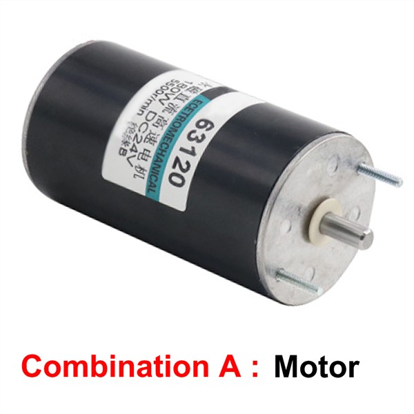 Micro Permanent Magnet 12V 24V 180W DC High Speed Motors 2000/4000RPM Adjustable Speed Reversible CCW for Toys Smart Device Etc.