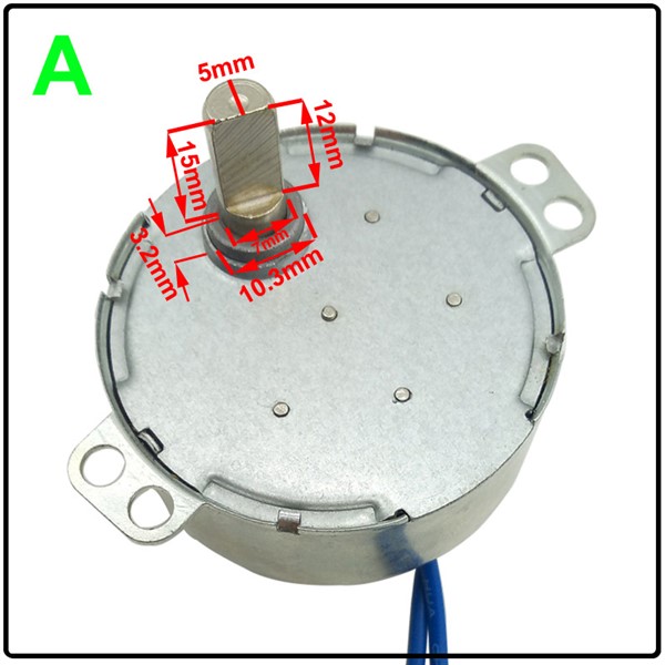 5V/6V/9V/12V/24V Micro Brushless DC Synchronous Motor 4W Low RPM 0.9-60RPM 50Hz BLDC in DC Motor for Fan Microwave Oven Motor