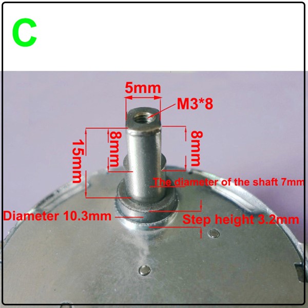 5V/6V/9V/12V/24V Micro Brushless DC Synchronous Motor 4W Low RPM 0.9-60RPM 50Hz BLDC in DC Motor for Fan Microwave Oven Motor