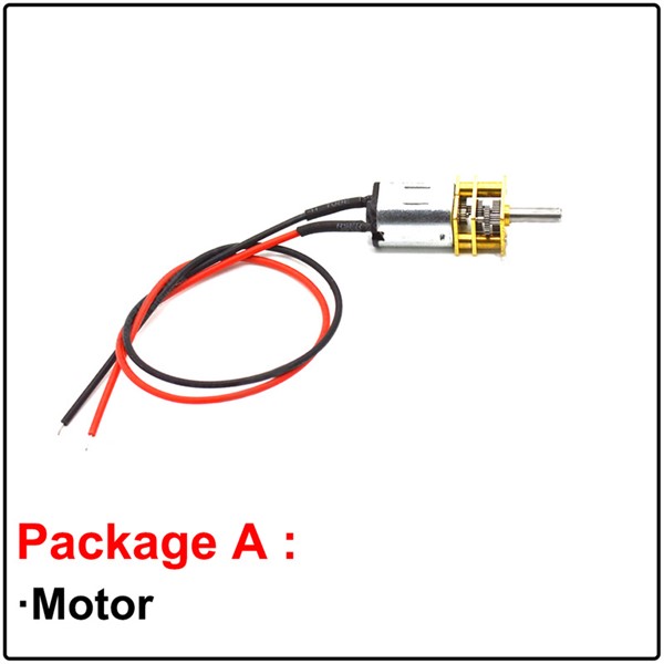 N20 Mini DC Geared Motor 3V 6V 12V Low Speed To High Speed 15-500RPM In DC Motor Adjustable Speed & Reversed with Welding Line
