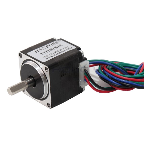 Free Shipping 1 Pcs 11HS2810 Nema11 Hybrid Stepper Motor 28x28x28mm Two Phases 4 Wires 1.8 Degrees for New CNC Router