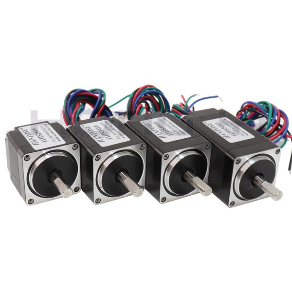 Free Shipping Nema11 2810 3410 4010 5010 Hybrid Stepper Motor 28x28x28mm Two Phases 4 Wires 1.8 Degrees for New CNC Router