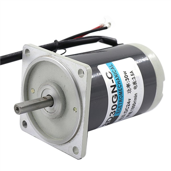 Permanent Magnet DC Forward Reverse Motor 12V 24V High Speed 1800RPM 30W in DC Motor Adjustable Speed For Automated Control