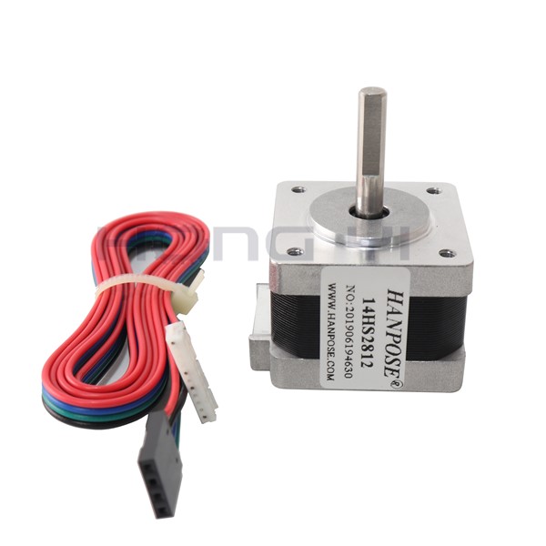 Free Shipping 1 PcS 28mm Length Hybrid Stepper Motor Neam 14 14HS2812 1.2A 2-Phase 4-Wire 1.8-Degree for New CNC 3D Printer