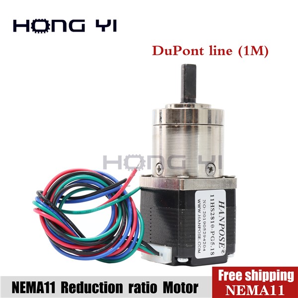 Nema 11 Stepper Motor Gear Ratio 5:1 14:1 19:1 40mm Planetary Gearbox High Torque Geared Stepper Motor 1.0A DIY CNC 3D Printer