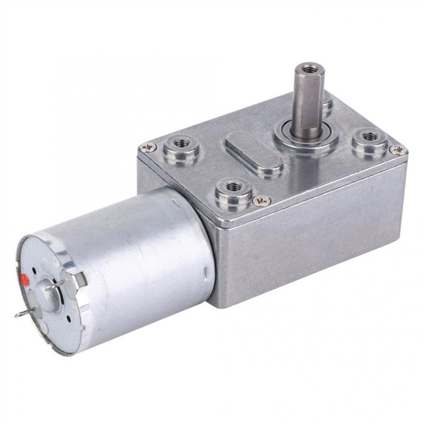DC Gear Motor Micro Type DC Speed Reduction Motor Large Torsion Worm Gear Motor 12V for Multiple Purposes DC Synchronous Motor