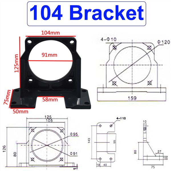 Metal Electric DC AC Motor Mounting Bracket Use for Motor Fixed Installation