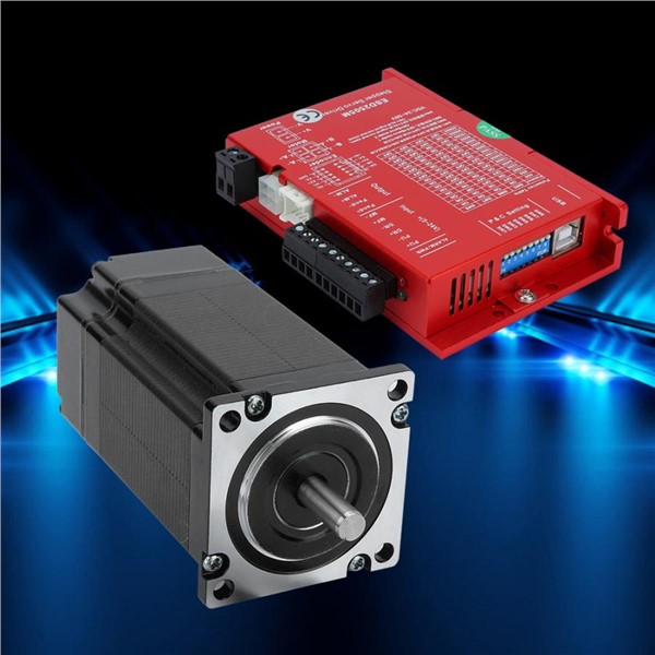 Motor Driver 2.2N. M 5A Closed Loop Stepped Motor Shaft Diameter 8mm + Driver 24~50V Kit Closed Loop Motor Brushless Driver