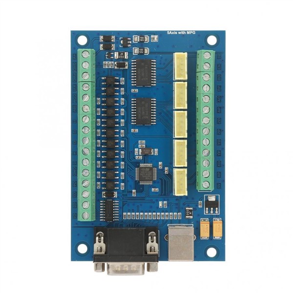 Driver Board USB 5 Axle 100K Motion Controller Card for Mach3 +3 Pcs TB6600 Driver Board CNC Motion Control Set