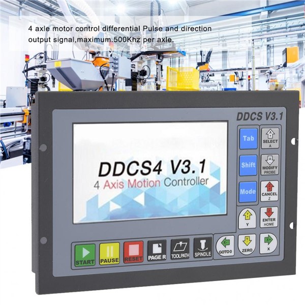 CNC Controller DDCSV3.1 4 Axle off-Line Controller with Emergency Stop Function Handwheel Kit Motion Controller