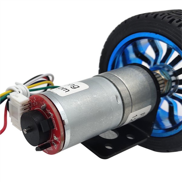 Mini DC Encoder Geared Motor 12V High Speed 17 To 1930RPM In DC Motor with Mounting Bracket Coupling Toy Car Wheels for DIY Toys