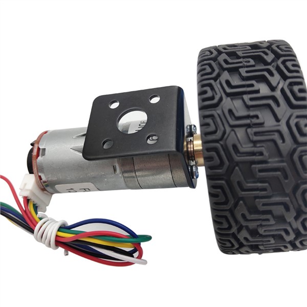 Mini DC Encoder Geared Motor 12V High Speed 17 To 1930RPM In DC Motor with Mounting Bracket Coupling Toy Car Wheels for DIY Toys