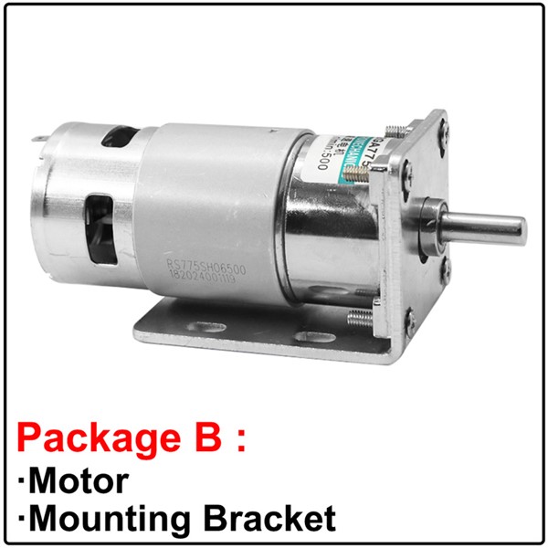 Electric Micro DC High Torque Geared Motor Slow Speed 10-600RPM DC 12 Volt 24V Motors Reversed Adjustable Speed for Toy Printer