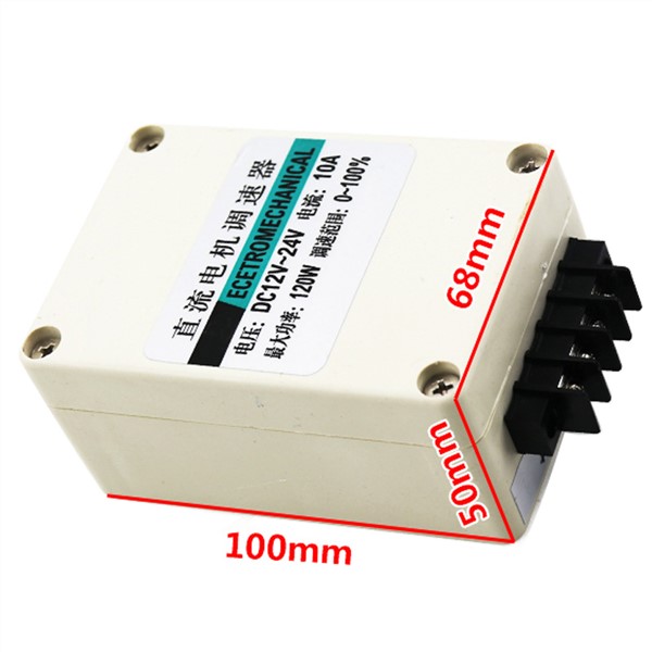 12V 24V 36V DC Brushed Motor Speed Controller 10A with Reverse Switch Stepless Speed Regulation for DC Motor