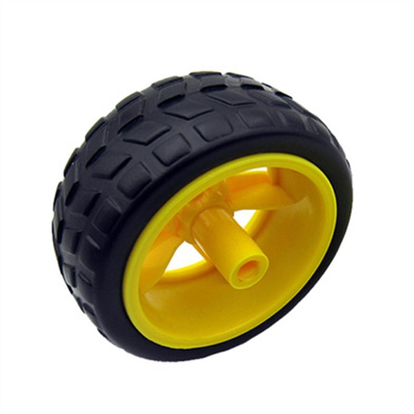 Mini Micro TT Double Shaft Gear Motor In DC Motors 3V To 6V & Rubber Wheel Use for Toys Smart Car Robot