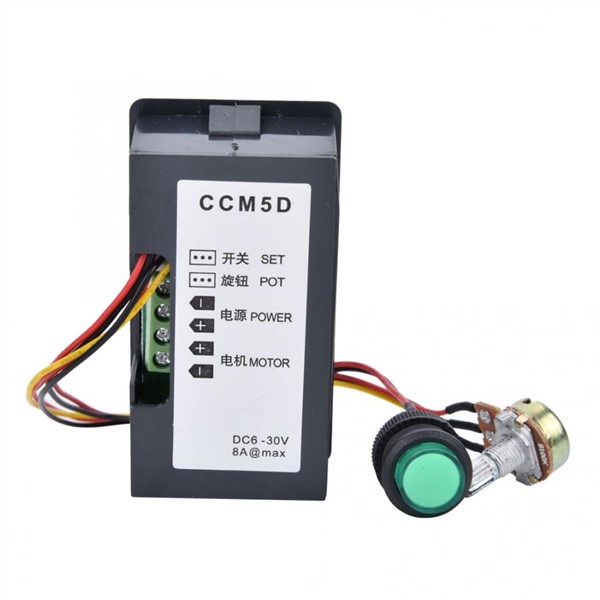 Speed Controller for AC Motor DC 6-30V CCM5D PWM DC Motor Speed Controller Digital Display Stepless Speed Switch Motor Speed