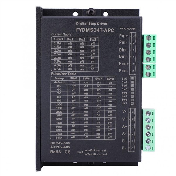 Microstep Driver Stepper Motor Driver Nema 17 23 34 2 Phase DC 24-50V AC 20-40V 1-4.5A Digital Stepper Driver