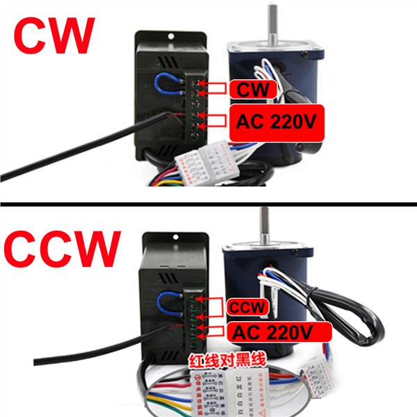 220V Electric Micro AC High Speed Motors Single Phase 40W 1400/2800RPM Induction Motor with High Torque Speed Control Reversible