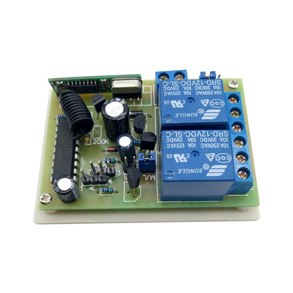 12V 24V Motor Forward Reverse 10A Wireless Controller 2-Way Output Support Control Two Motors Use For Smart Device Or Door