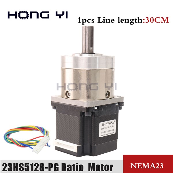 Usongshine 4-Lead Nema23 Stepper Motor 23HS5128 -PG Extruder Gear Stepper Motor Ratio 14:1 Planetary Gearbox 57 Motor