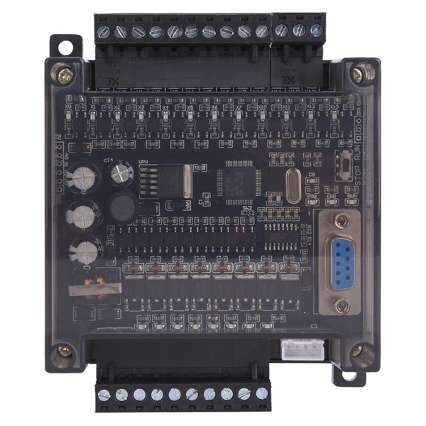 PLC Programmable Logic Controller FX1N 20MT Board Programmable Controller Module Industrial Control Board with Brown Shell