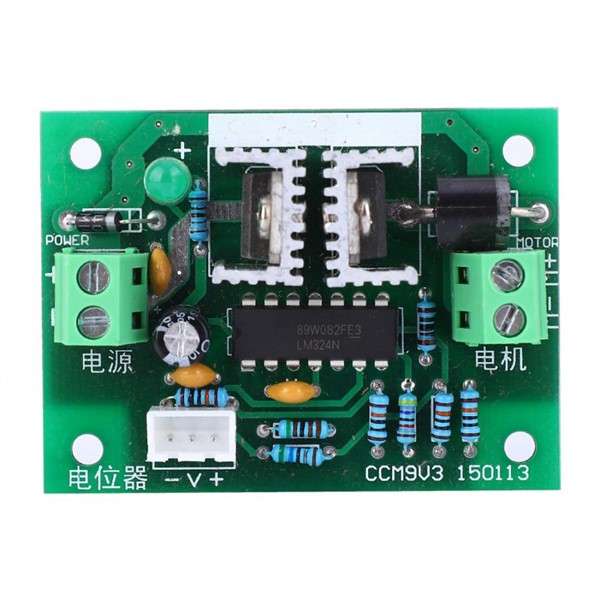 Motor Controller DC 12-24V 6A DC Motor Speed Controller Board Module PWM Stepless Speed Regulation Motor Regulator