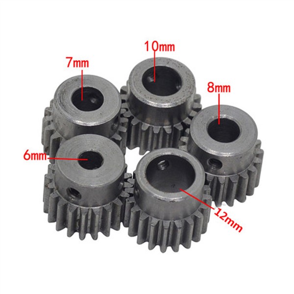 Metal Iron Gear Wheel with 1 Modulus 20 Teeth the Diameter of Inner Hole 6MM 7MM 8MM 10MM 12MM Gear Use for Motor Mechanical Etc