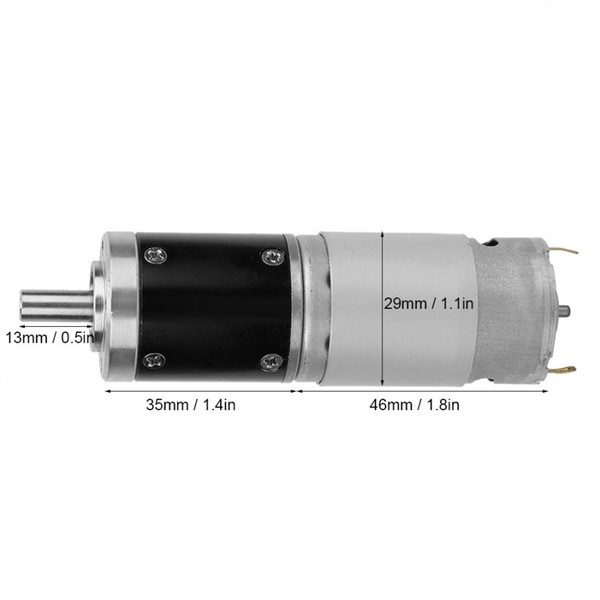 Planetary Motor Metal Gearbox Copper Coil for Intelligent Equipment DC 12V 330rpm Electric Motors