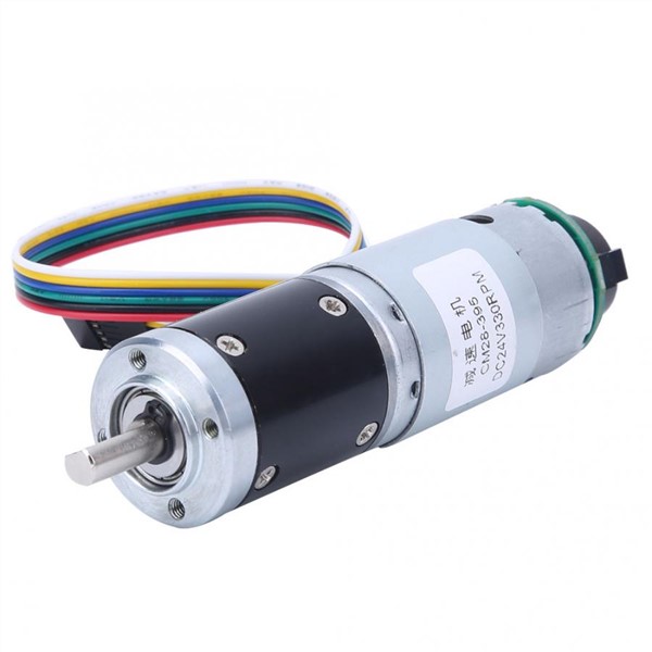 DC Motor Geared 24V 330RPM DC Geared Motor Speed Reduction Motor with Encoder