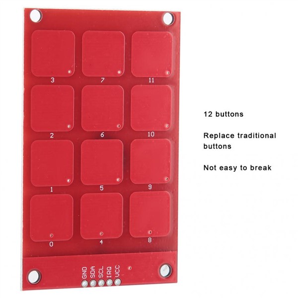 MPR121 Touch Keyboard Capacitive Touch Keypad 12 Buttons High Sensitive Keypad