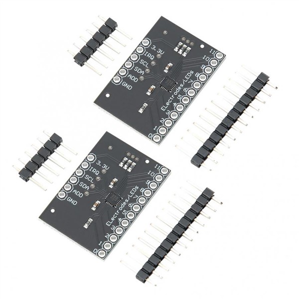 2 Pcs MPR121 Capacitive Touch Sensor V12 Touch Sensor Controller Module I2C Interface Keyboard