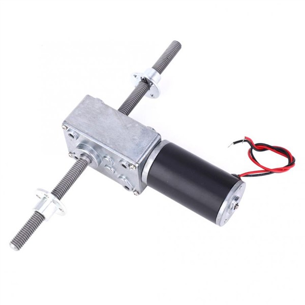 DC 12V 2-100RPM Gear Reduction Motor Worm High Torque Turbo Geared Motor Mini Electric Gearbox Reducer with Flange