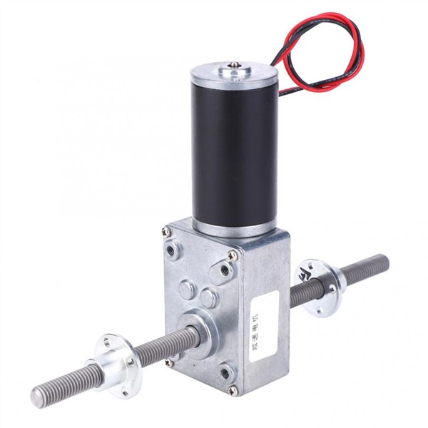 DC 12V 2-100RPM Gear Reduction Motor Worm High Torque Turbo Geared Motor Mini Electric Gearbox Reducer with Flange