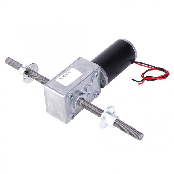 DC 12V 2-100RPM Gear Reduction Motor Worm High Torque Turbo Geared Motor Mini Electric Gearbox Reducer with Flange