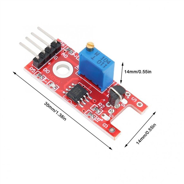 Sensor Module 5 Pcs Touch Sensor Module KY-036 DC5V Single Channel Signal Output Touch Sensor for Metal