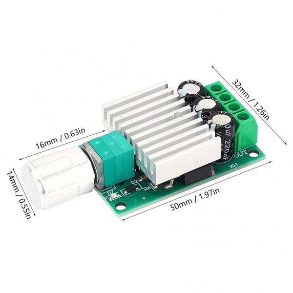 Motor Speed Controller DC Motor Controller PWM 12V-30V 7A Large Power Speed Temperature Light Governor Module