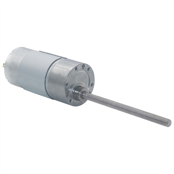 12V 24V DC Small Gear Motor with 80mm Length 6mm Diameter Threaded Rod Lead Screw Shaft